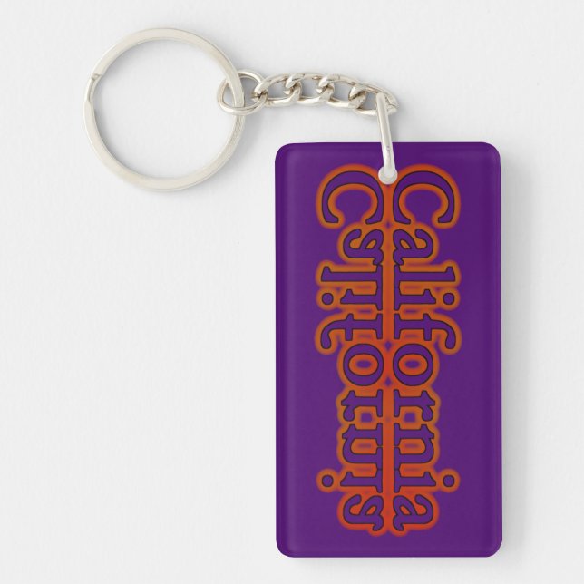 CALIFORNIA Acrylic Keychain (Front)
