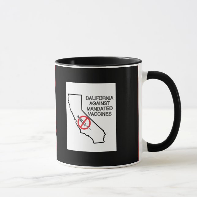 California Against Mandated Vaccines mug (Right)