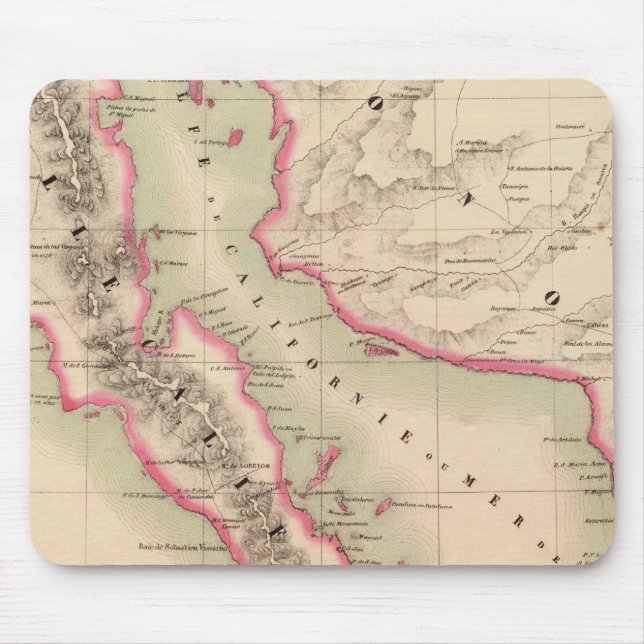 California and Mexico 58 Mouse Mat (Front)