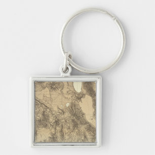 California and Nevada 6 Key Ring