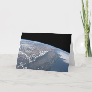 California And Nevada As Seen From Space. Card