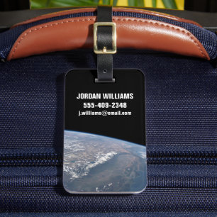 California And Nevada As Seen From Space. Luggage Tag
