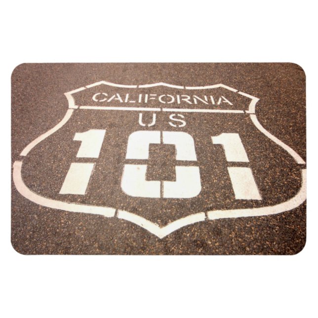 California and U.S. 101 Highway Magnet (Horizontal)