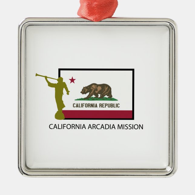 CALIFORNIA ARCADIA MISSION LDS CTR METAL TREE DECORATION (Front)