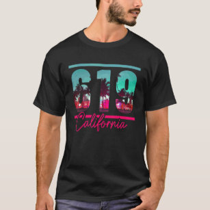 California Area Code 619 San Diego Vintage Retro T-Shirt