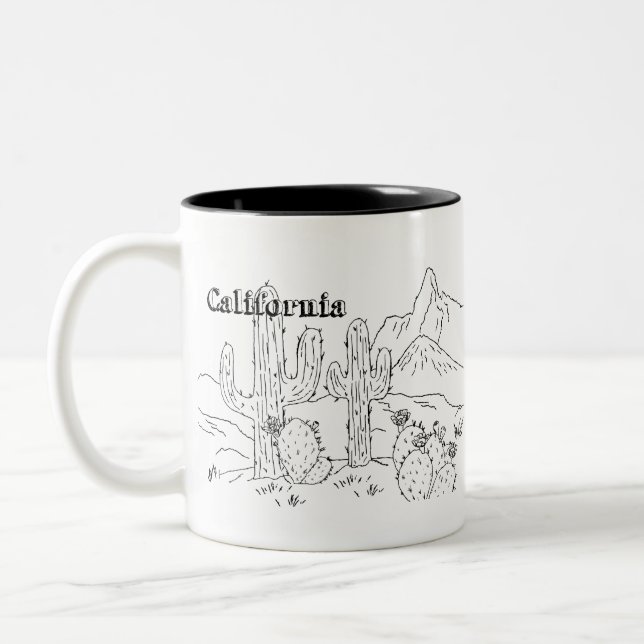 California Art Mojave National Preserve Photos Des Two-Tone Coffee Mug (Left)