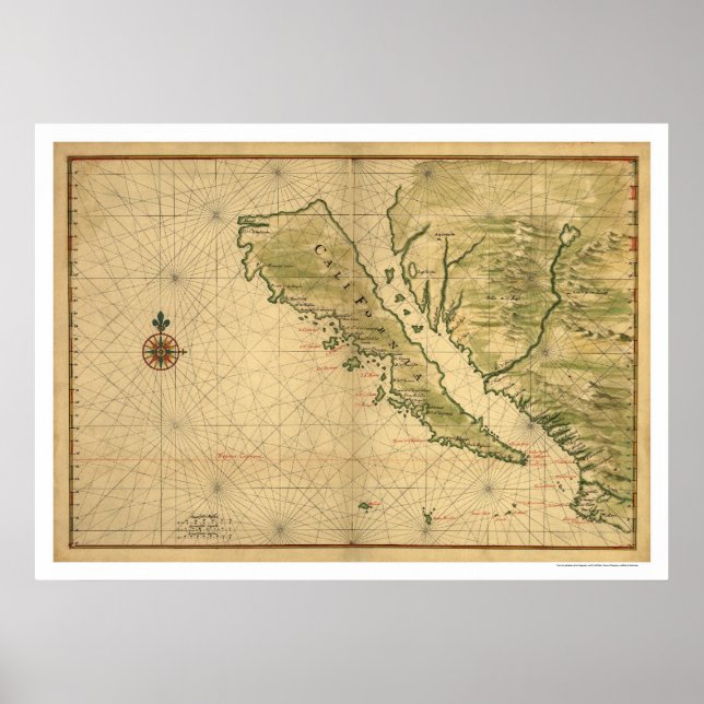 California As An Island 1650 Poster (Front)