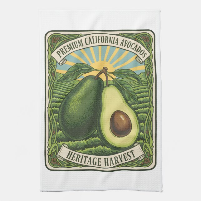 California Avocados Kitchen Towel (Vertical)