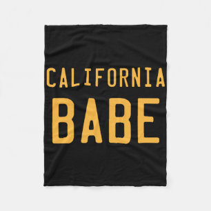 California Be Retro West Coast Socal Norcal Surfin Fleece Blanket