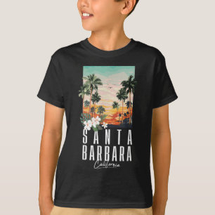 California Beach Aesthetic Santa Barbara Palm Tree T-Shirt