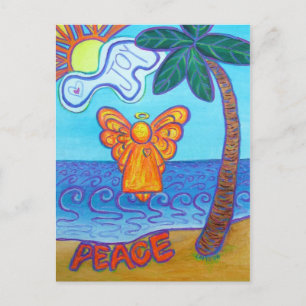 California Beach Angel Postcard