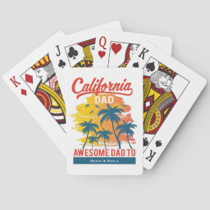 California Beach Dad Playing Cards