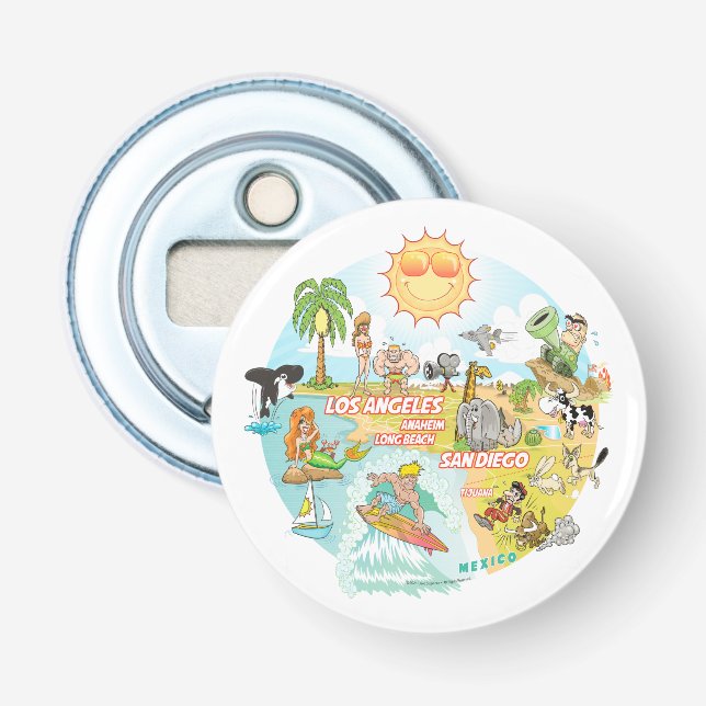 California Beach Life Bottle Opener (Front)