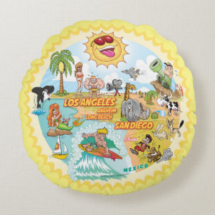 California Beach Life Pillow