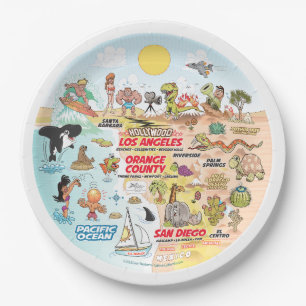 California Beach Plate