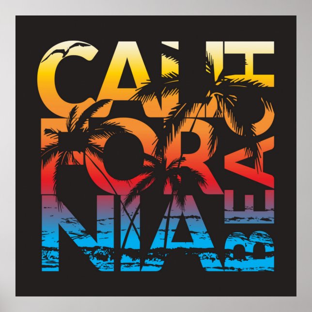 California Beach Poster (Front)