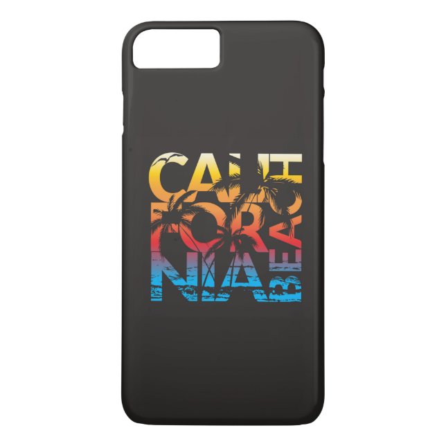 California Beach Poster Case-Mate iPhone Case (Back)