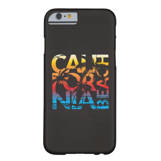 California Beach Poster Case-Mate iPhone Case (Back)