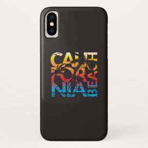 California Beach Poster iPhone X Case