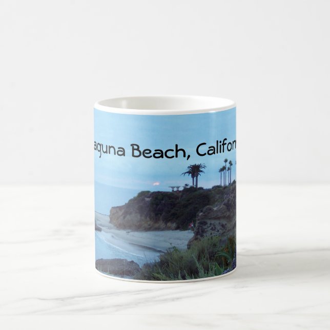 California Beach Pretty Coastal Sunsets Coffee Mug (Center)