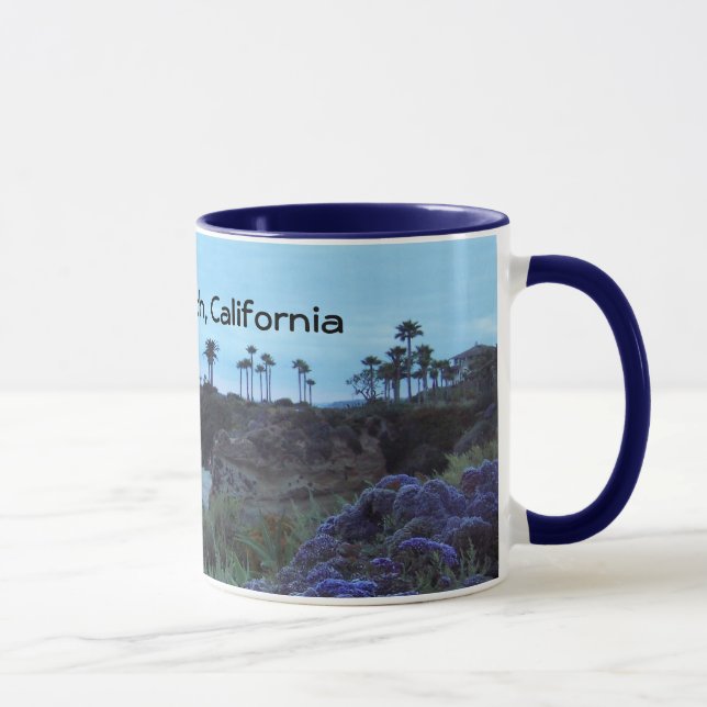 California Beach Pretty Coastal Sunsets Mug (Right)