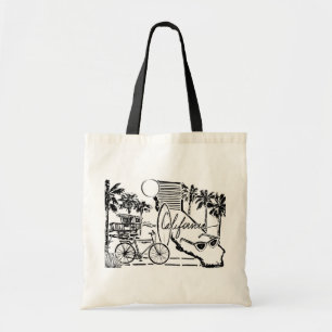 California Beach Sketch Tote Bag