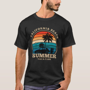 California beach summer surfing USA woman men chil T-Shirt