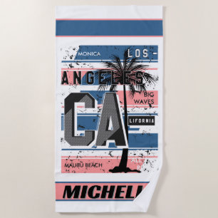 California Beach Vibes Design Towel