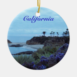 California Beach View Ceramic Tree Decoration
