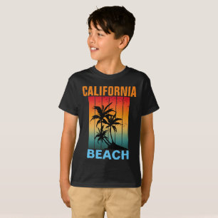CALIFORNIA BEACH VINTAGE RETRO SUNSET  CUSTOM T-Shirt