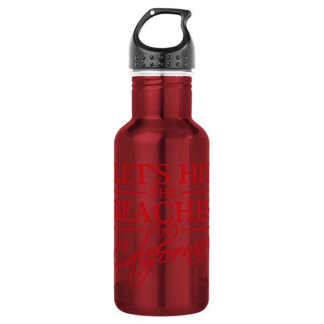 California Beaches 532 Ml Water Bottle (Front)
