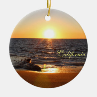 California Beaches Christmas Tree Ornament