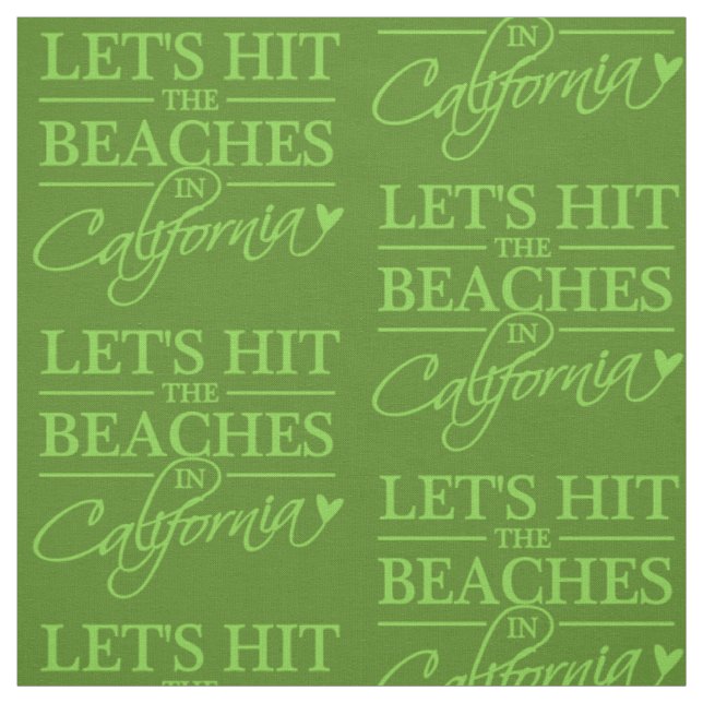 CALIFORNIA BEACHES custom colour fabric (Swatch)