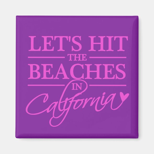 California Beaches magnet (Front)
