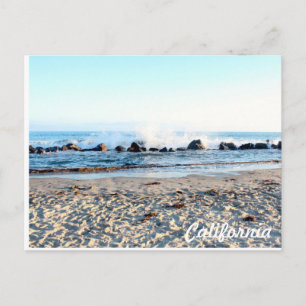 California Beaches Postcard Waves