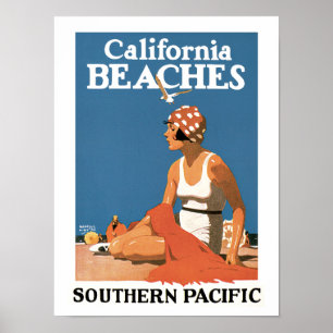 California Beaches Poster