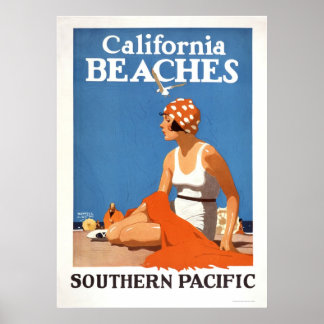 California Beaches Poster
