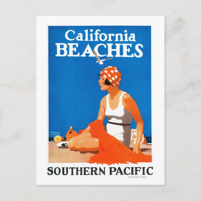California Beaches Promotional Poster Postcard (Front)