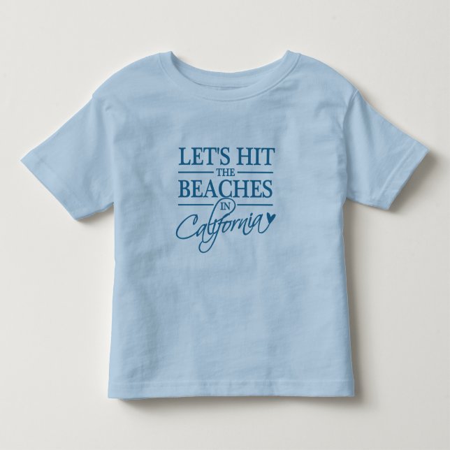 California Beaches shirts – choose style (Front)