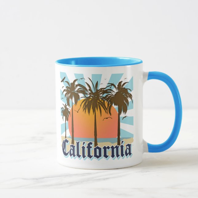 California Beaches Sunset Mug (Right)