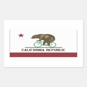 California Bear Bike Sticker