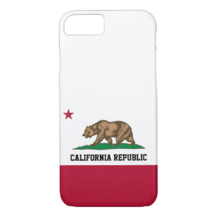 California Bear Republic Flag Grizzly and Star iPhone 8/7 Case