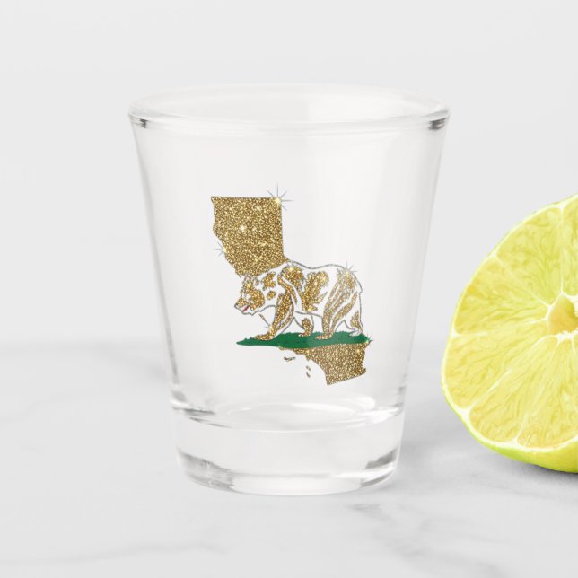 California Bear Shot Glass (Front)