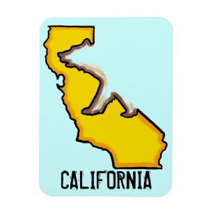 California bear state symbol souvenir magnet