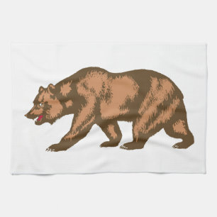 California Bear Tea Towel