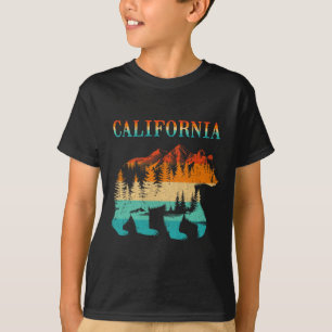 California Bear Vintage Retro Nature Hiking Souven T-Shirt
