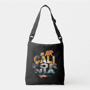 California Bears and Whale Crossbody Bag