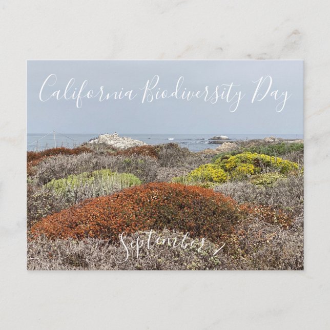 California Biodiversity Day Postcard (Front)