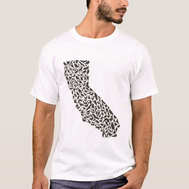 California Birds Silhouette T-Shirt (Front)