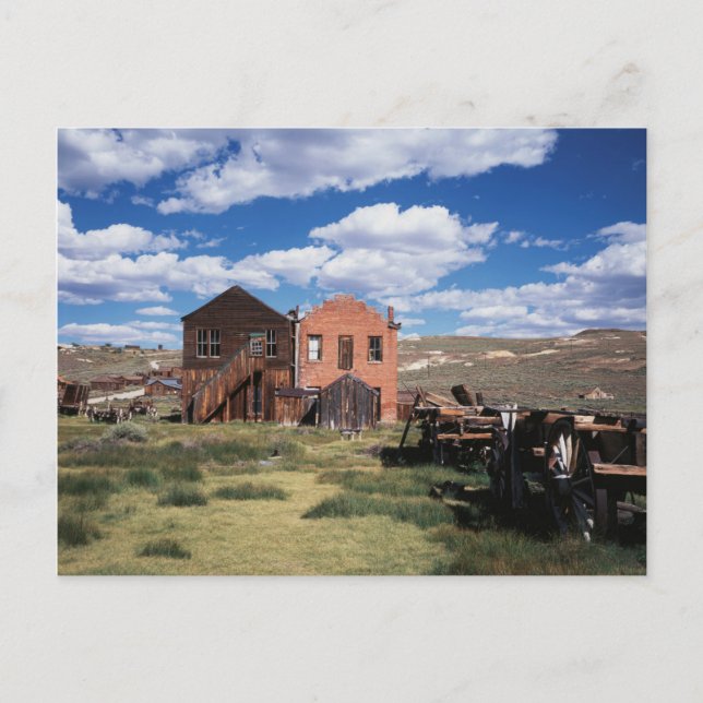 California, Bodie State Historic Park, An old Postcard (Front)